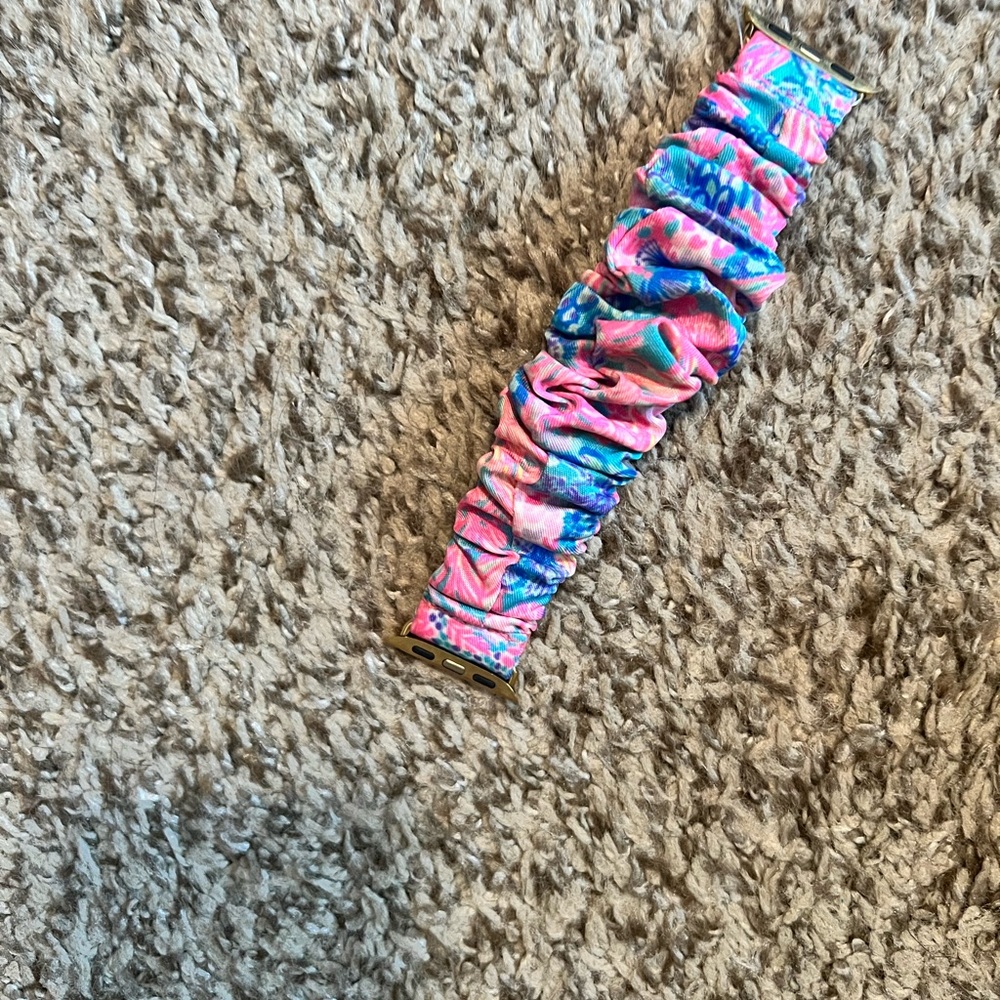 Lilly Pulitzer scrunchie Apple Watch band